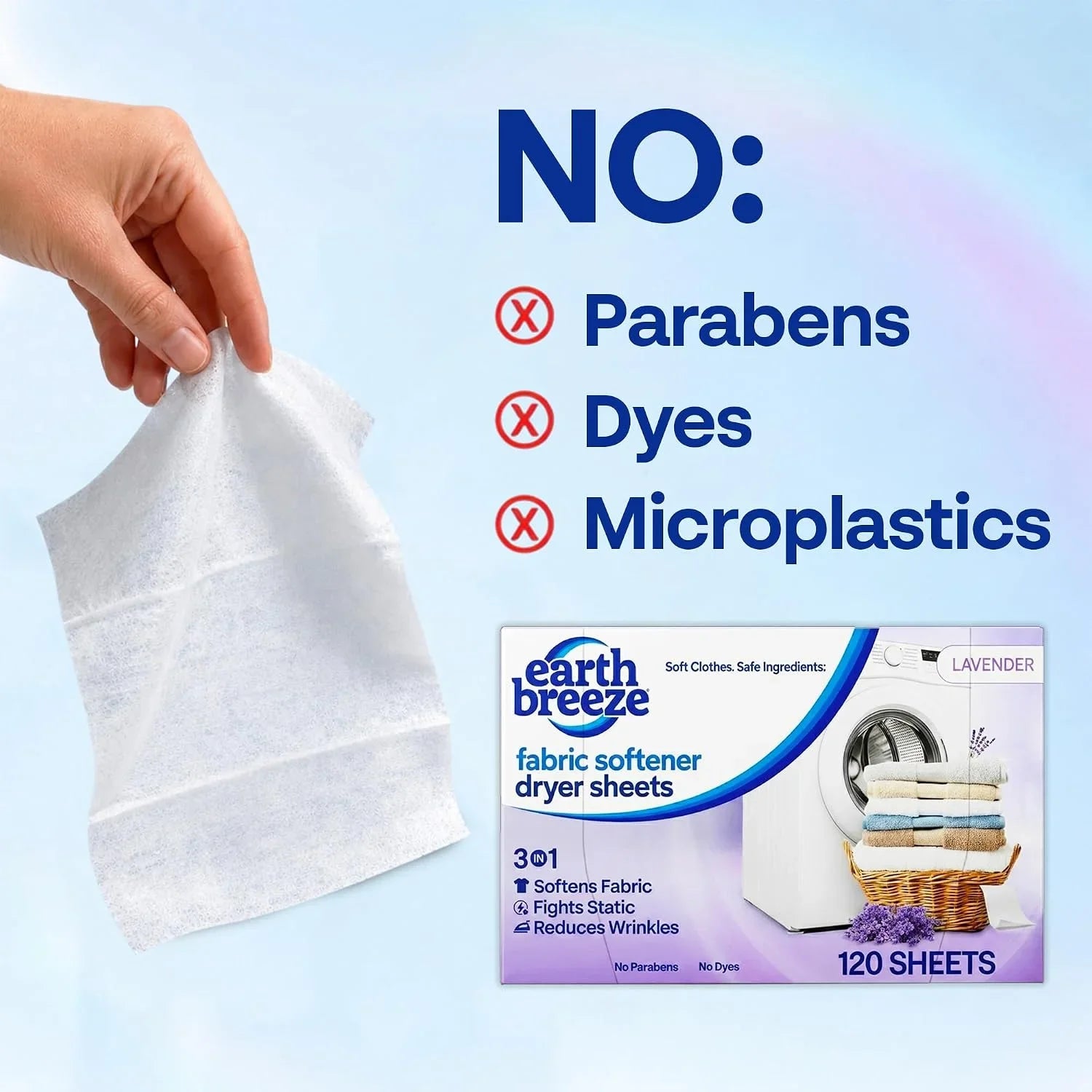 Earth Breeze Fabric Softener Dryer Sheets Lavender (1 Pack) Secondary image