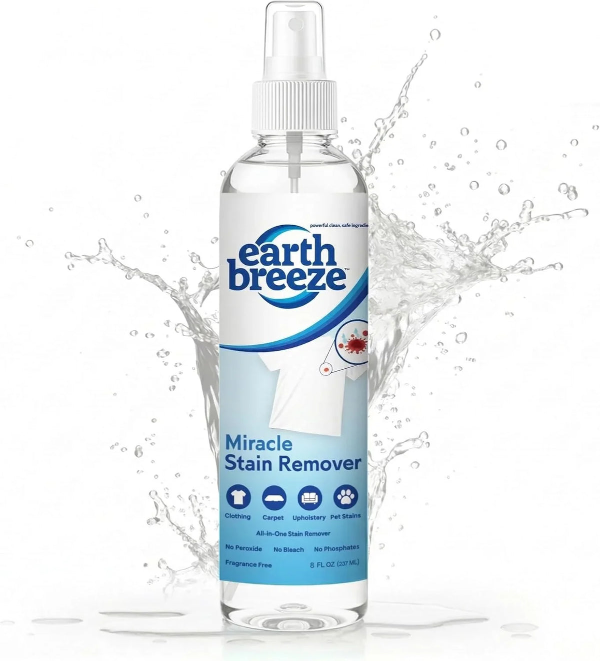 Earth Breeze Miracle Stain Remover Spray 8fl oz. Main image