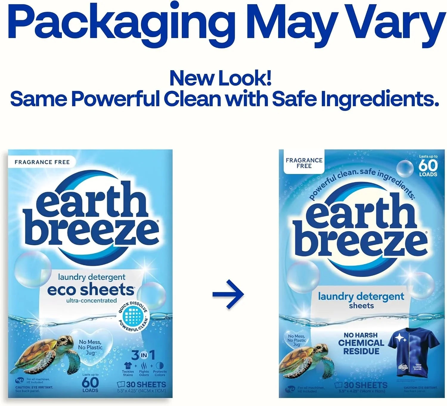 Earth Breeze Laundry Detergent Sheets Calming Lavender 60 Loads (Fragrance Free) Secondary image