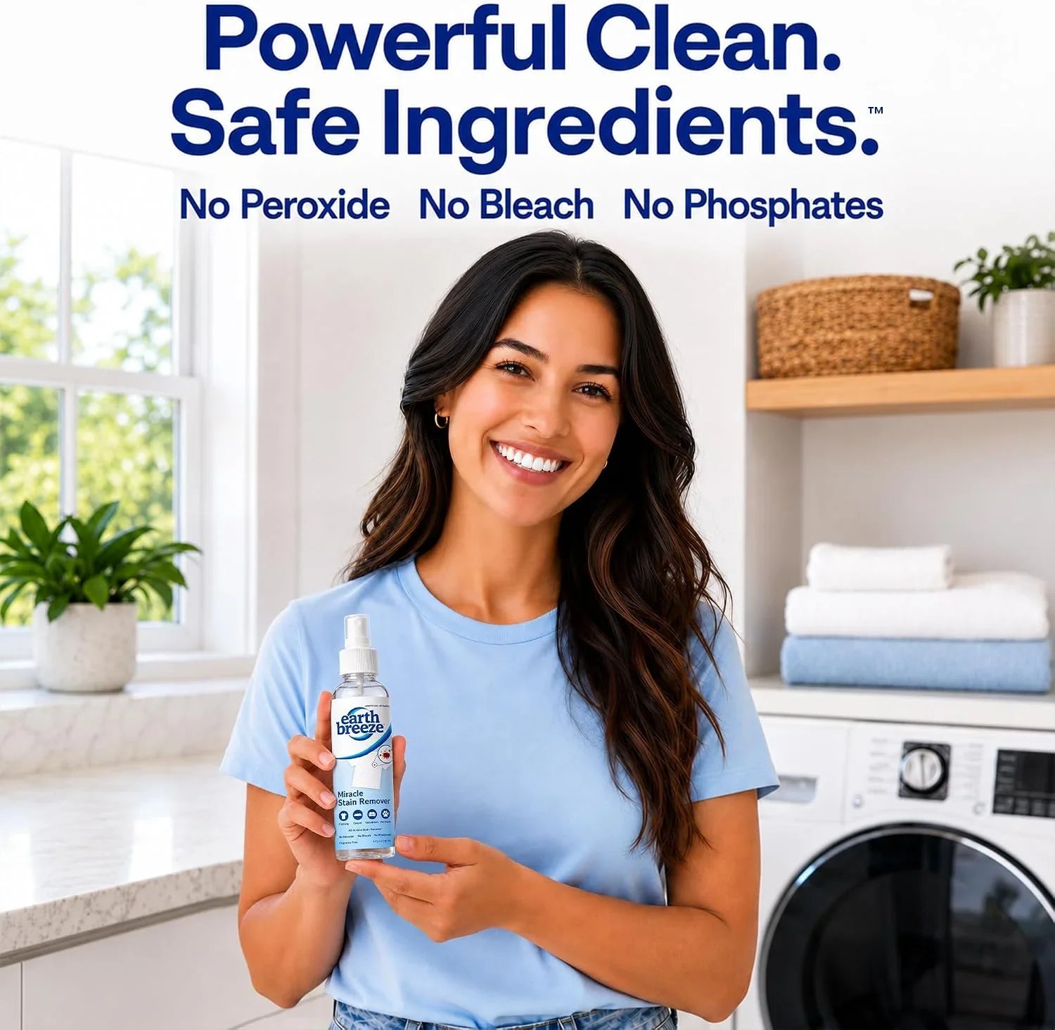 Earth Breeze Miracle Stain Remover Spray 8fl oz. Secondary image